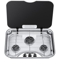 Spinflo 3 Burner Hob With Glass Lid